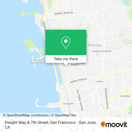 Mapa de Dwight Way & 7th Street