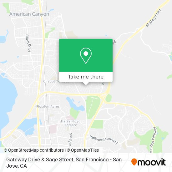 Mapa de Gateway Drive & Sage Street