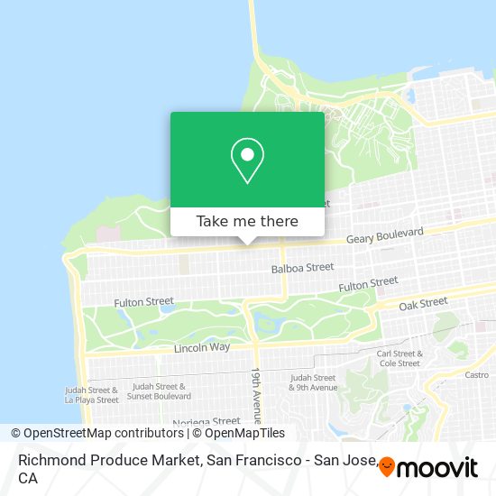 Mapa de Richmond Produce Market