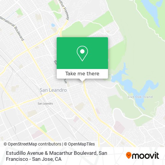 Mapa de Estudillo Avenue & Macarthur Boulevard