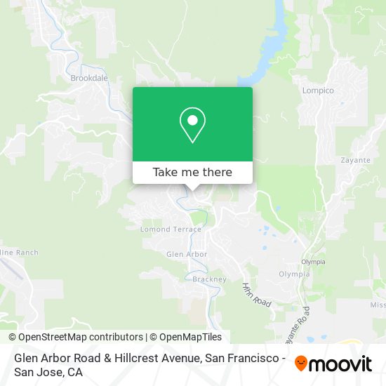 Glen Arbor Road & Hillcrest Avenue map