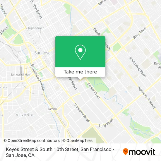 Mapa de Keyes Street & South 10th Street