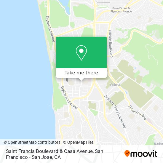 Saint Francis Boulevard & Casa Avenue map