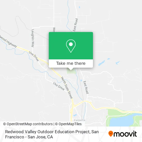 Mapa de Redwood Valley Outdoor Education Project