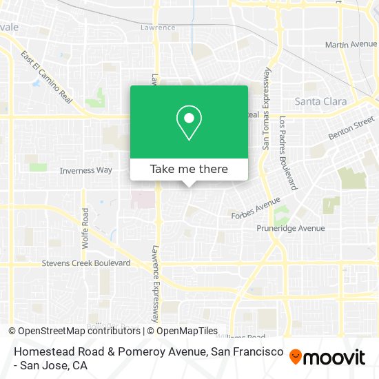 Mapa de Homestead Road & Pomeroy Avenue