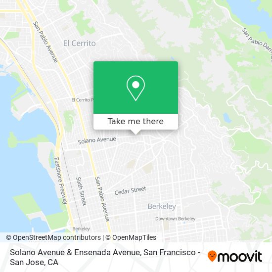 Mapa de Solano Avenue & Ensenada Avenue