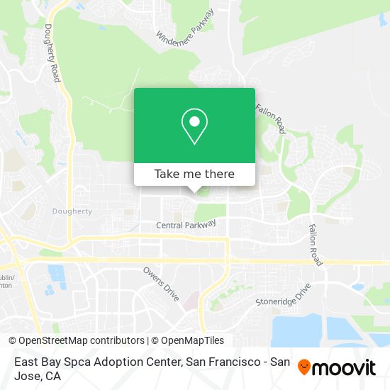 East Bay Spca Adoption Center map