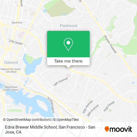 Edna Brewer Middle School map