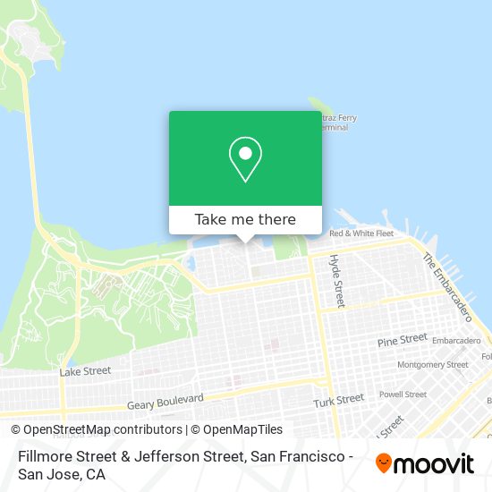 Mapa de Fillmore Street & Jefferson Street