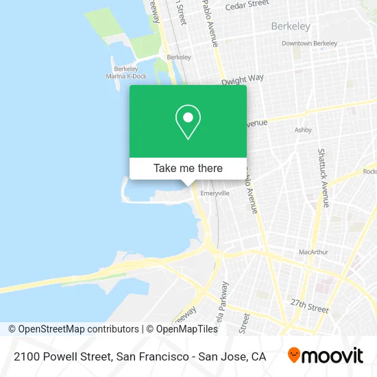 Mapa de 2100 Powell Street