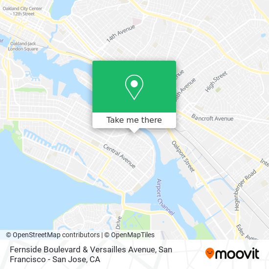 Fernside Boulevard & Versailles Avenue map