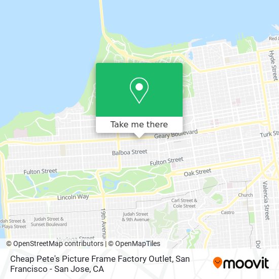 Mapa de Cheap Pete's Picture Frame Factory Outlet