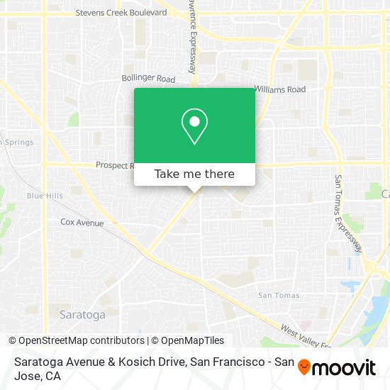 Saratoga Avenue & Kosich Drive map