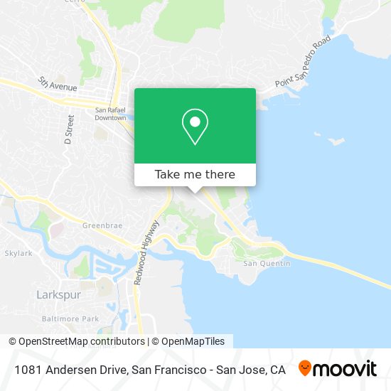 Mapa de 1081 Andersen Drive