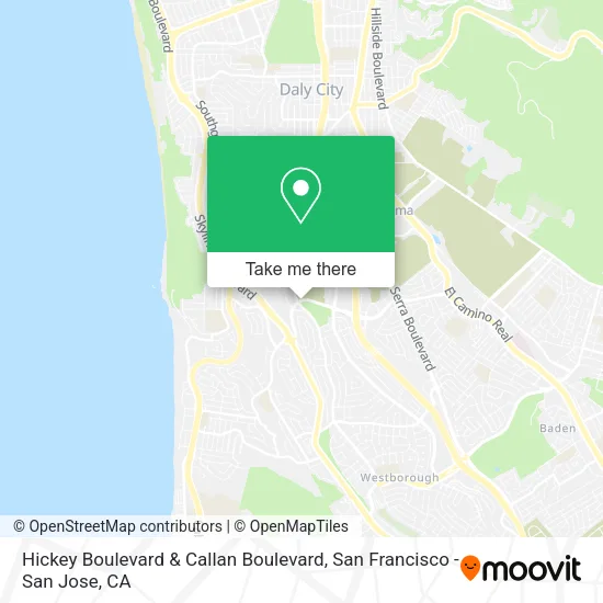 Mapa de Hickey Boulevard & Callan Boulevard