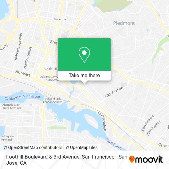 Foothill Boulevard & 3rd Avenue map