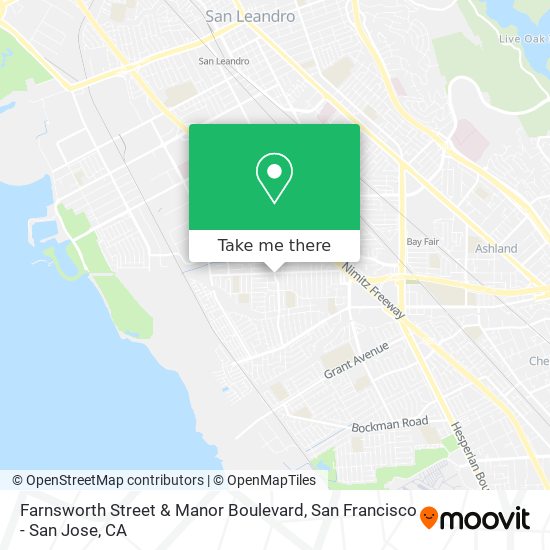 Farnsworth Street & Manor Boulevard map