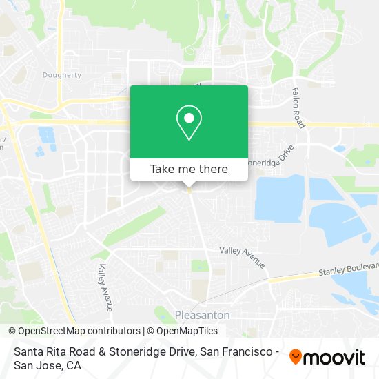 Santa Rita Road & Stoneridge Drive map