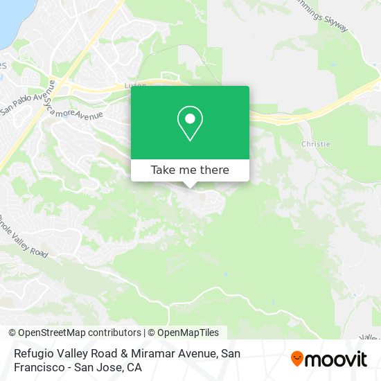 Mapa de Refugio Valley Road & Miramar Avenue