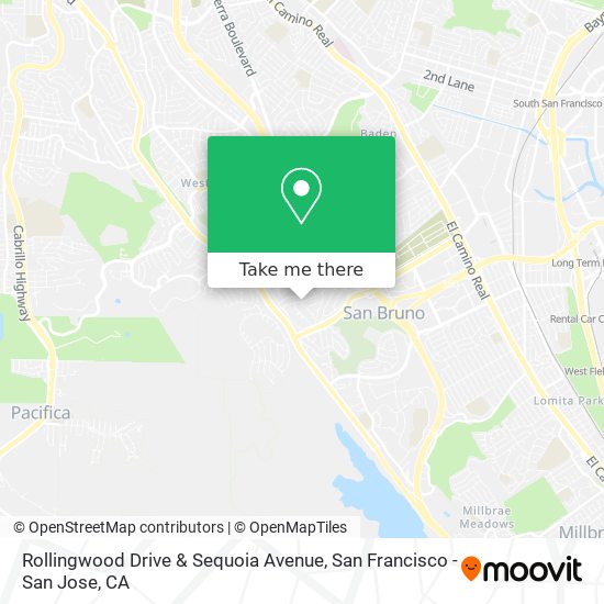 Rollingwood Drive & Sequoia Avenue map