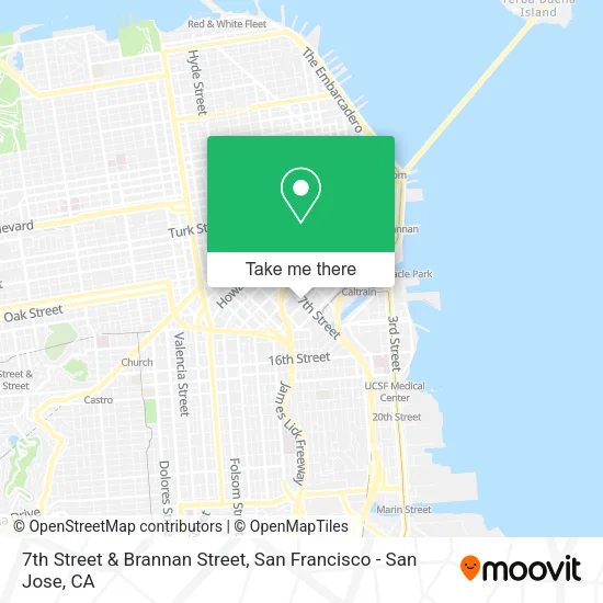 Mapa de 7th Street & Brannan Street