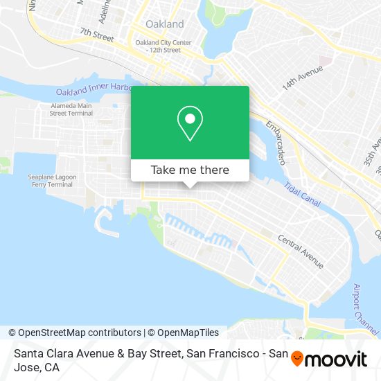 Mapa de Santa Clara Avenue & Bay Street