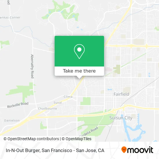 In-N-Out Burger map