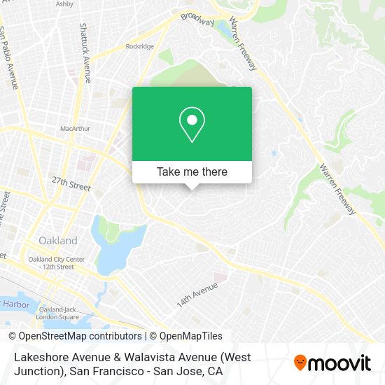 Lakeshore Avenue & Walavista Avenue (West Junction) map