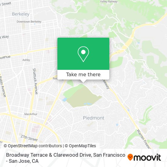 Mapa de Broadway Terrace & Clarewood Drive