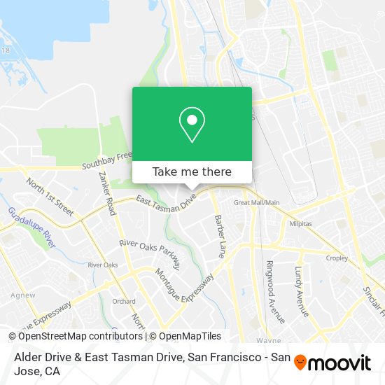 Mapa de Alder Drive & East Tasman Drive