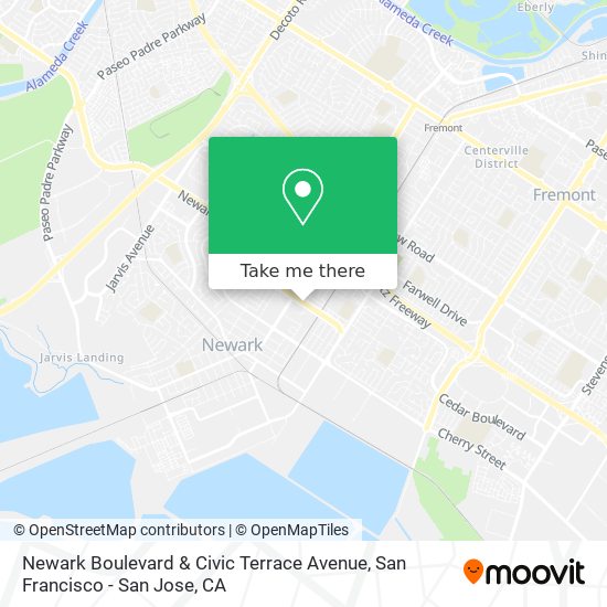 Mapa de Newark Boulevard & Civic Terrace Avenue