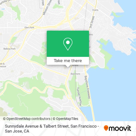 Mapa de Sunnydale Avenue & Talbert Street