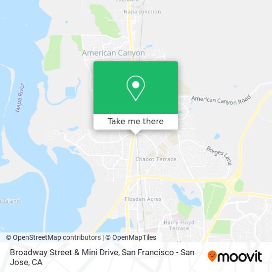 Mapa de Broadway Street & Mini Drive