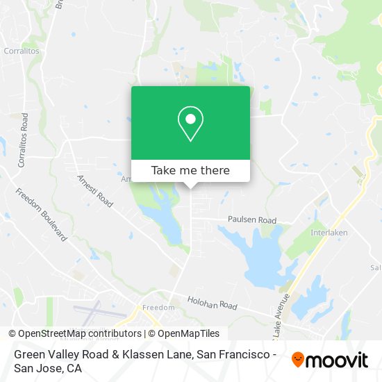 Mapa de Green Valley Road & Klassen Lane