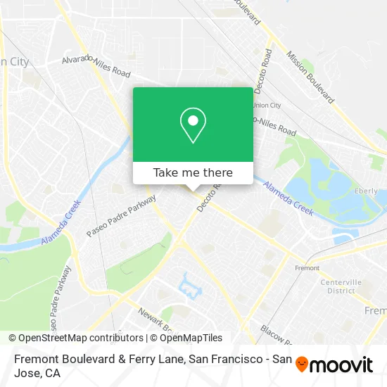 Fremont Boulevard & Ferry Lane map
