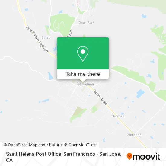 Saint Helena Post Office map