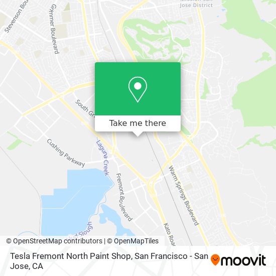 Tesla Fremont North Paint Shop map