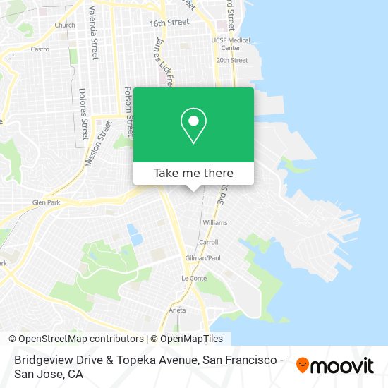 Bridgeview Drive & Topeka Avenue map