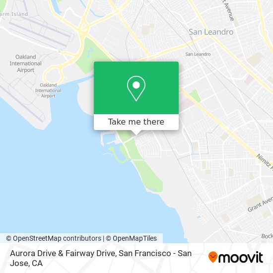 Aurora Drive & Fairway Drive map
