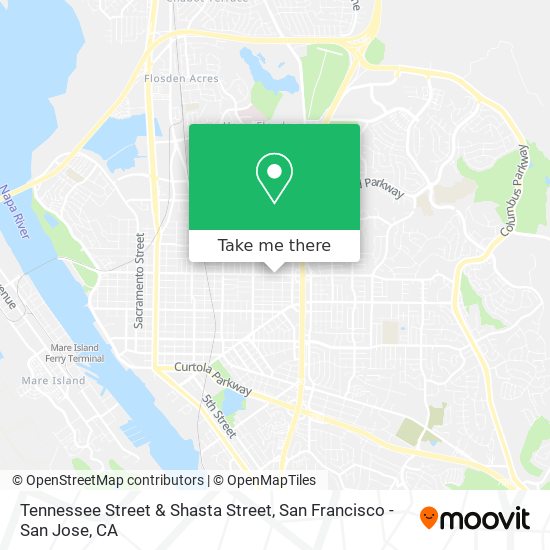 Mapa de Tennessee Street & Shasta Street