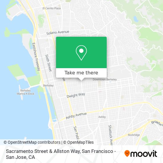 Mapa de Sacramento Street & Allston Way