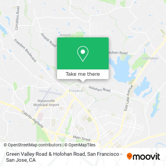 Green Valley Road & Holohan Road map