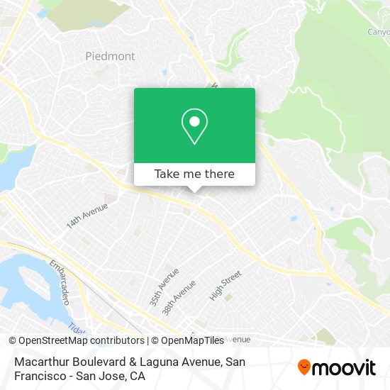 Macarthur Boulevard & Laguna Avenue map