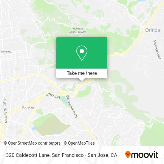 320 Caldecott Lane map