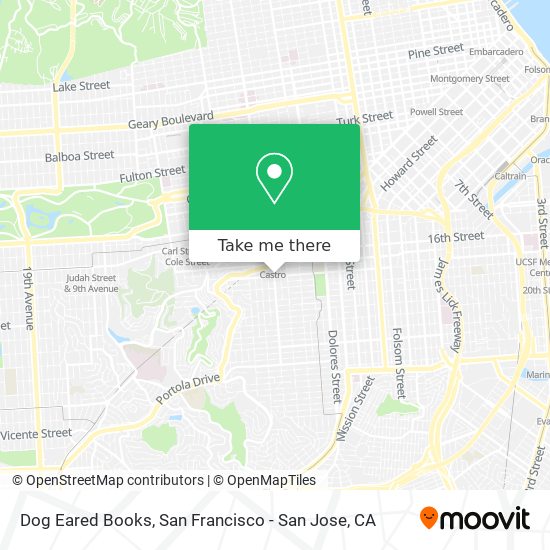 Mapa de Dog Eared Books