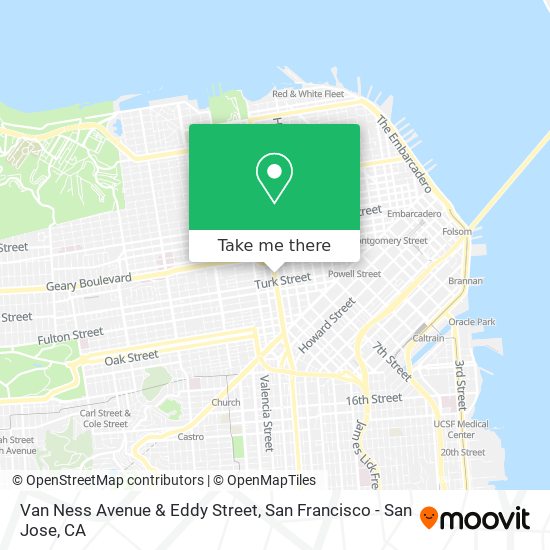 Mapa de Van Ness Avenue & Eddy Street