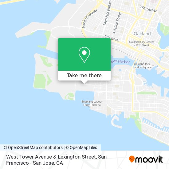 Mapa de West Tower Avenue & Lexington Street