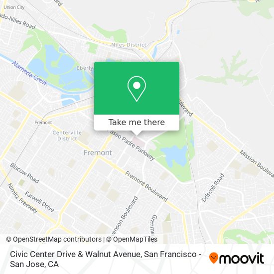 Mapa de Civic Center Drive & Walnut Avenue