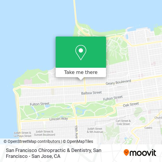 San Francisco Chiropractic & Dentistry map