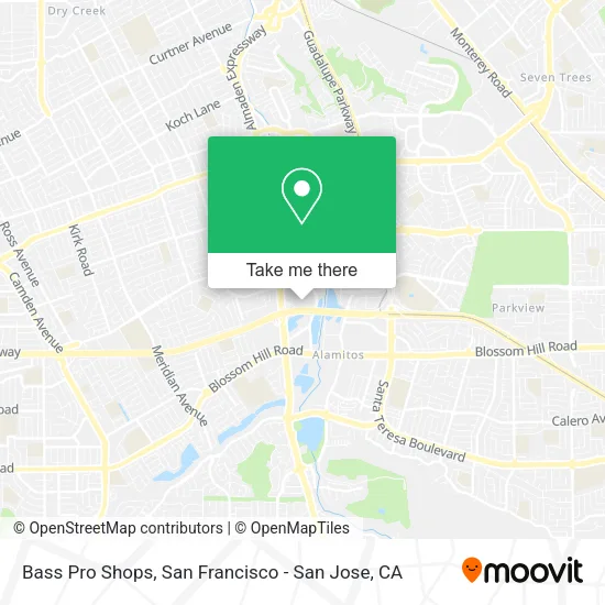 Mapa de Bass Pro Shops